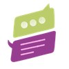 An illustration of a text message